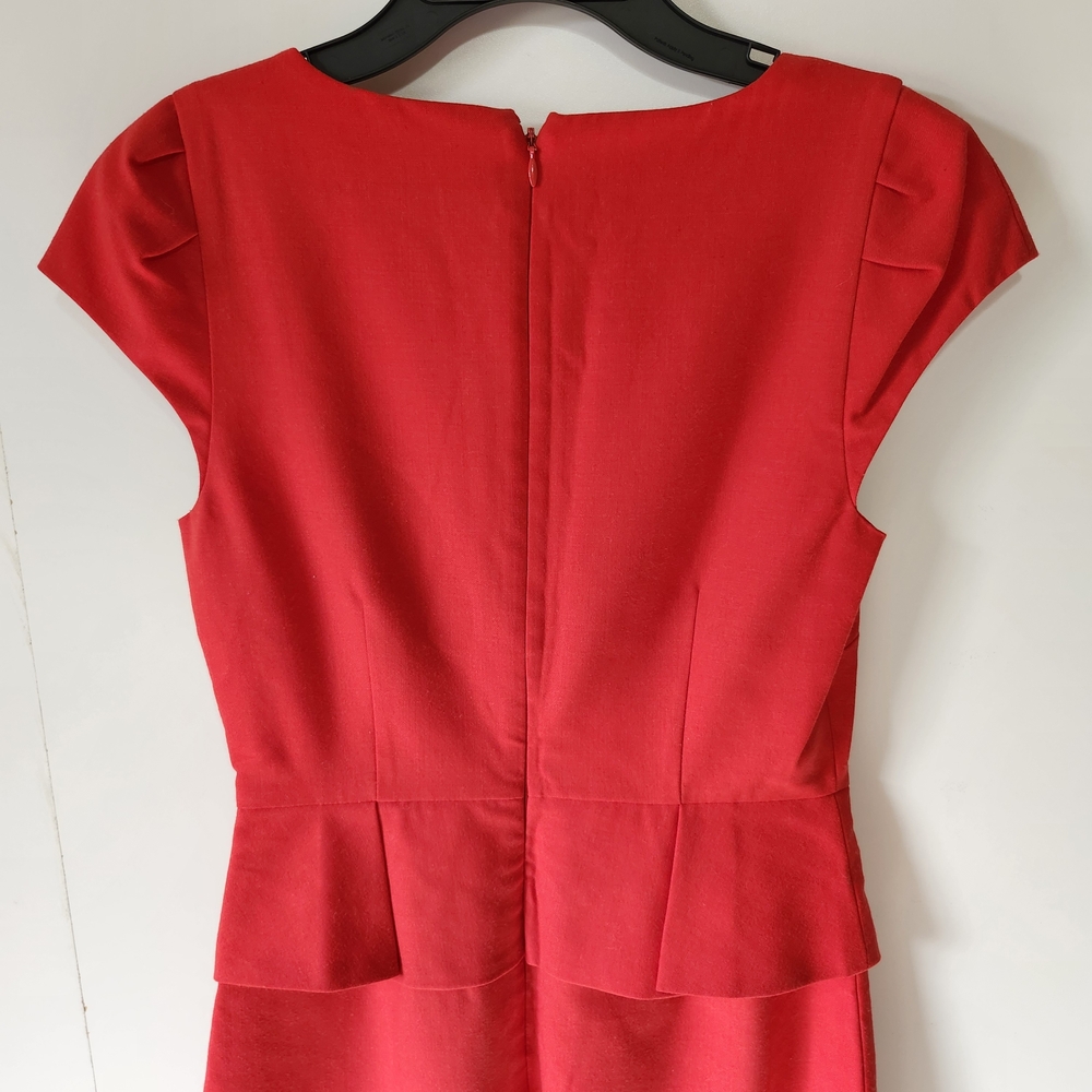 J.Crew Women’s Bold Red Sleeveless Casual A-Line Dress Size 0 Fit & Classic - Picture 10 of 13